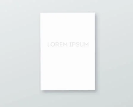 A3, A4 vertical blank picture frame for photographs. Vector realisitc paper or Illustrazione stock