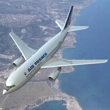 A310 Air France 3D Model