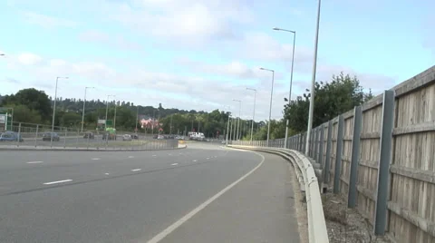 A33 at M4 jnc11 01 Video stock 28160309