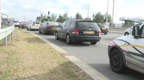 A33 at M4 jnc11 02 Video stock 28157234