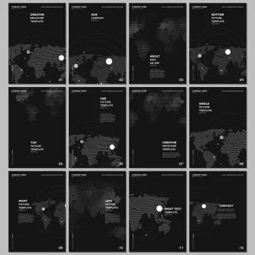 A4 brochure layout of covers design templates for flyer leaflet, A4 format Stock Illustration