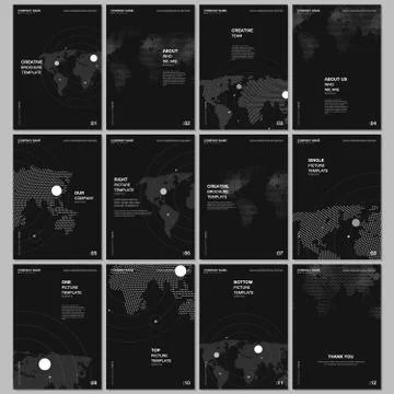 A4 brochure layout of covers design templates for flyer leaflet, A4 format Illustrazione stock