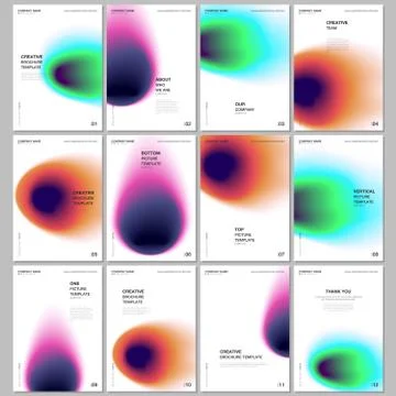 A4 brochure layout of covers design templates for flyer leaflet, A4 brochure Stock-Illustration