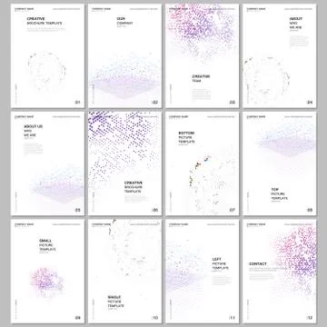A4 brochure layout of covers design templates for flyer leaflet, A4 brochure Stock Illustration
