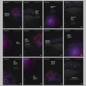 A4 brochure layout of covers design templates for flyer leaflet, A4 brochure Stock Illustration