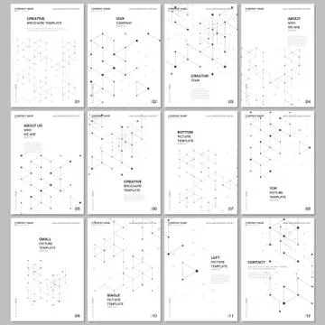 A4 brochure layout of covers design templates for flyer leaflet, A4 brochure Stock Illustration