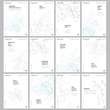 A4 brochure layout of covers design templates for flyer leaflet, A4 format Stock Illustration