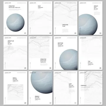 A4 brochure layout of covers design templates for flyer leaflet, A4 brochure Stock Illustration