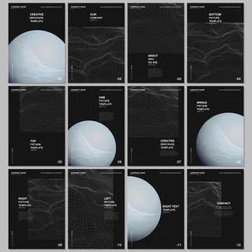 A4 brochure layout of covers design templates for flyer leaflet, A4 brochure Stock Illustration