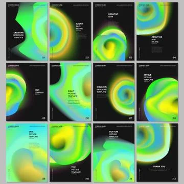 A4 brochure layout of covers design templates for flyer leaflet, A4 brochure Stock Illustration