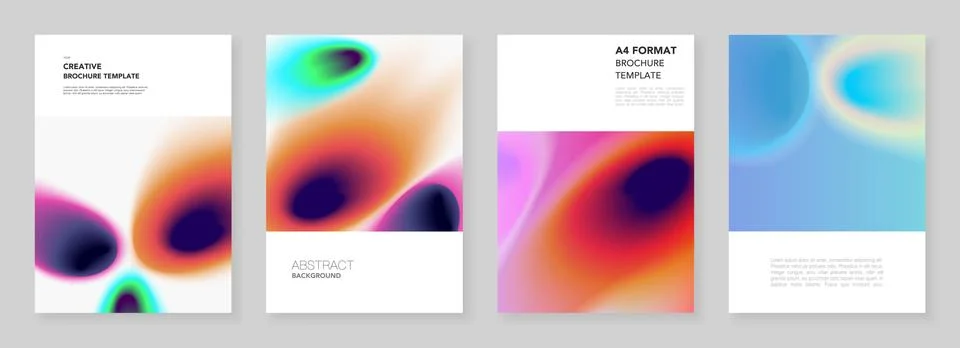 A4 brochure layout of covers design templates for flyer leaflet, report Stock Illustration