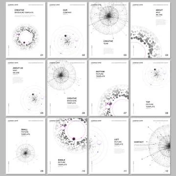 A4 brochure layout of covers design templates for flyer leaflet, A4 brochure Stock Illustration