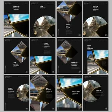 A4 brochure layout of covers design templates for flyer leaflet, A4 brochure Stock Illustration