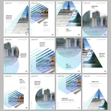 A4 brochure layout of covers design templates for flyer leaflet, A4 format Illustrazione stock