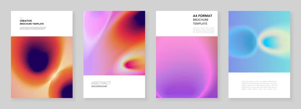 A4 brochure layout of covers design templates for flyer leaflet, report Illustrazione stock