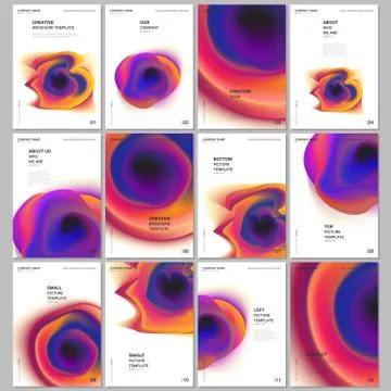 A4 brochure layout of covers design templates for flyer leaflet, A4 brochure Stock Illustration