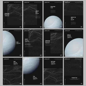 A4 brochure layout of covers design templates for flyer leaflet, A4 brochure Stock-Illustration