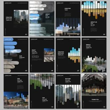 A4 brochure layout of covers design templates for flyer leaflet, A4 brochure Stock Illustration