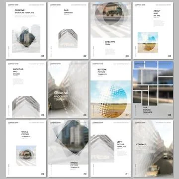 A4 brochure layout of covers design templates for flyer leaflet, A4 format Stock-Illustration