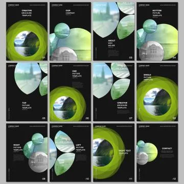 A4 brochure layout of covers templates for flyer leaflet, A4 format brochure Stock Illustration
