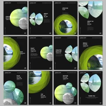 A4 brochure layout of covers templates for flyer leaflet, A4 format brochure Illustrazione stock