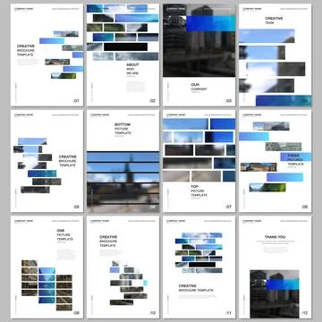 A4 brochure layout of covers templates for flyer leaflet, A4 brochure design Stock Illustration