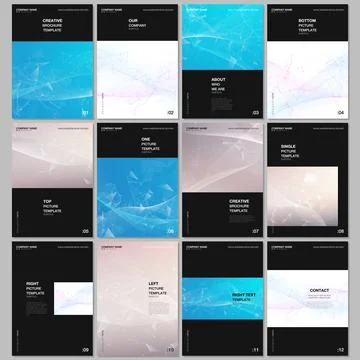 A4 brochure layout of covers templates for flyer leaflet, A4 brochure design Stock Illustration