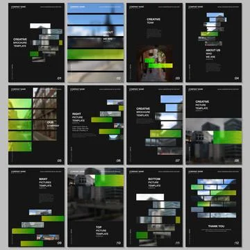 A4 brochure layout of covers templates for flyer leaflet, A4 brochure design Stock Illustration