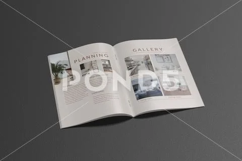 A4 Brochure Mockup PSD Template