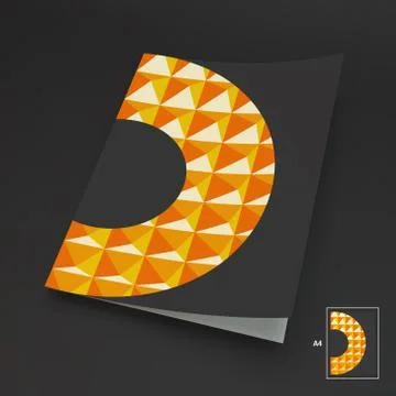 A4 Business Blank. Abstract Vector Illustration Illustrazione stock