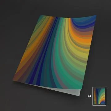 A4 Business Blank. Abstract Vector Illustration Stock Illustration