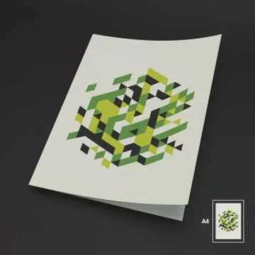 A4 Business Blank. Abstract Vector Illustration Stock Illustration