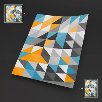 A4 Business Blank. Abstract Vector Illustration Stock Illustration