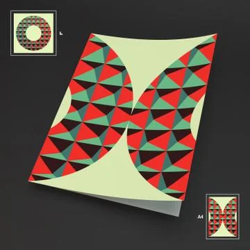 A4 Business Blank. Abstract Vector Illustration Stock Illustration