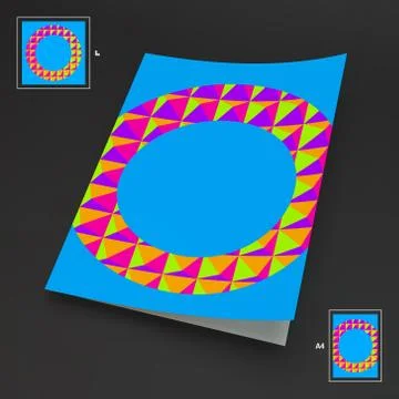 A4 Business Blank. Abstract Vector Illustration Stock Illustration