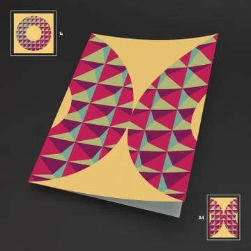 A4 Business Blank. Abstract Vector Illustration Stock Illustration