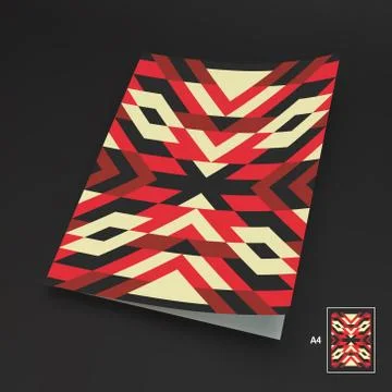 A4 Business Blank. Abstract Vector Illustration Stock Illustration