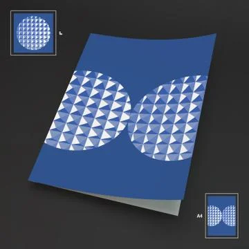 A4 Business Blank. Abstract Vector Illustration Stock Illustration