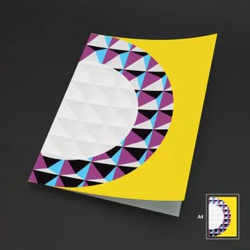 A4 Business Blank. Abstract Vector Illustration Stock Illustration