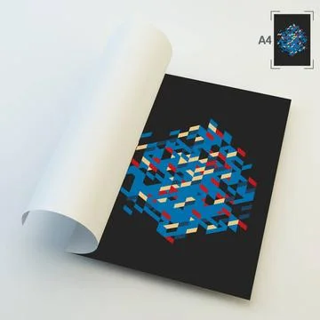 A4 Business Blank. Abstract Vector Illustration. A4 Business Blank. Abstra... Stock Photos