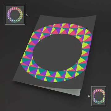 A4 Business Blank. Abstract Vector Illustration. A4 Business Blank. Abstra... Stock Photos