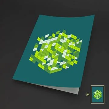 A4 Business Blank. Abstract Vector Illustration. A4 Business Blank. Abstra... Foto stock