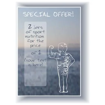 A4 Design. Vector Background With The Chemystry  Formula of Glutamine Illustrazione stock