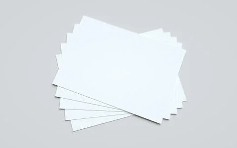 A4 Flyer / Letterhead Mock-Up - Multiple Flyers. 3D Illustration Stock Illustration
