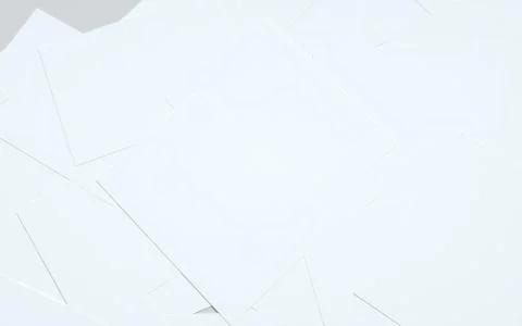 A4 Flyer / Letterhead Mock-Up - Multiple Flyers. 3D Illustration Stock Illustration
