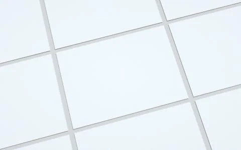 A4 Flyer / Letterhead Mock-Up - Multiple Flyers. 3D Illustration Stock Illustration