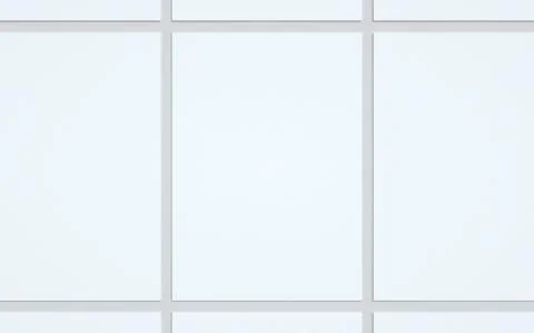 A4 Flyer / Letterhead Mock-Up - Multiple Flyers. 3D Illustration Stock Illustration