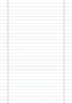A4 Line Paper. Stock Illustration