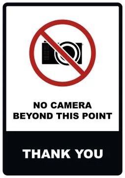 A4 No Camera Sign Stock Illustration