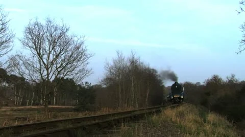 A4 Pacific locomotive Stock Footage 10860558